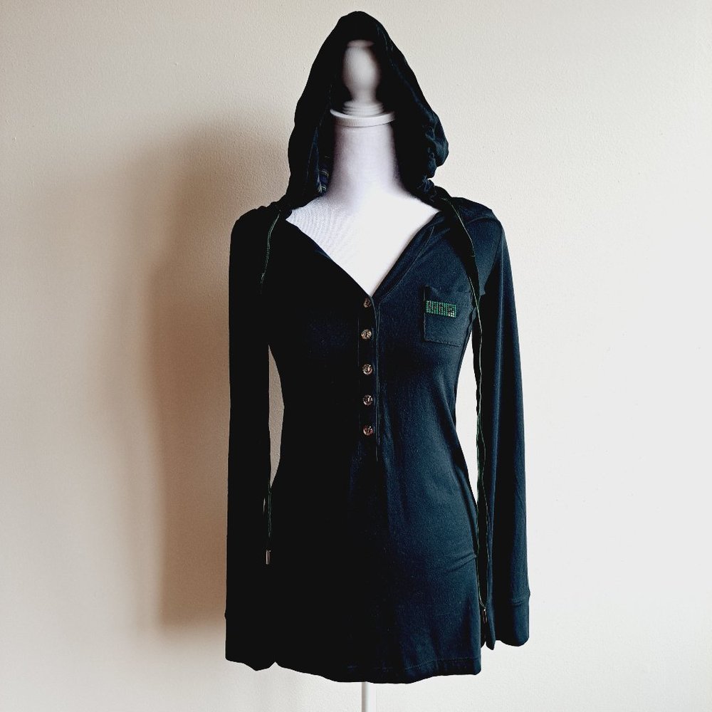 VDP New Green Long Sleeves Top with Hoodie Size 42